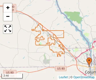 Area schools map